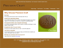 Tablet Screenshot of precisioncraft.net